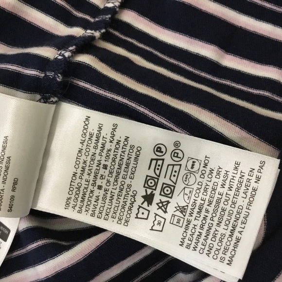 Levi's Women's Striped Short Sleeve Tee Size Stretch Cotton Size S - Picture 6 of 7